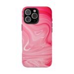 Marble Hot Pink iPhone 15 Case