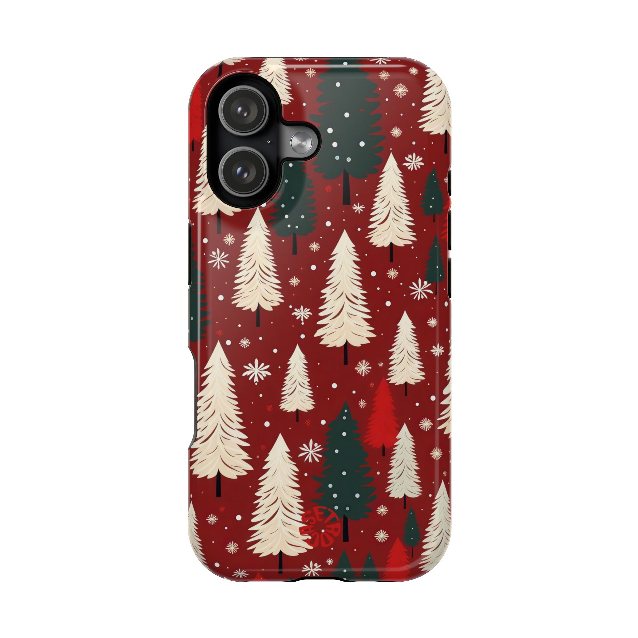 Evergreen Cheer Holiday Forest Iphone Case
