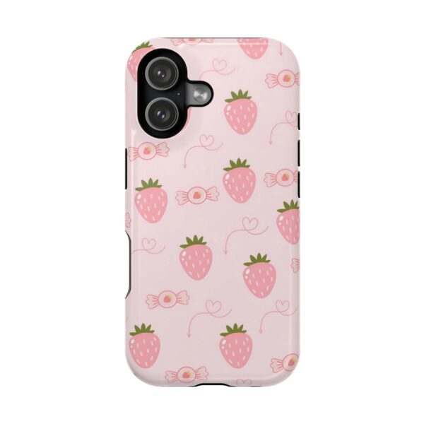 Berry Bliss Strawberry Candy iPhone Case