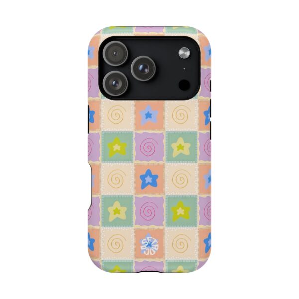 Star Patchwork Pastel Quilt Aesthetic design Case-iPhone 17 Pro Max