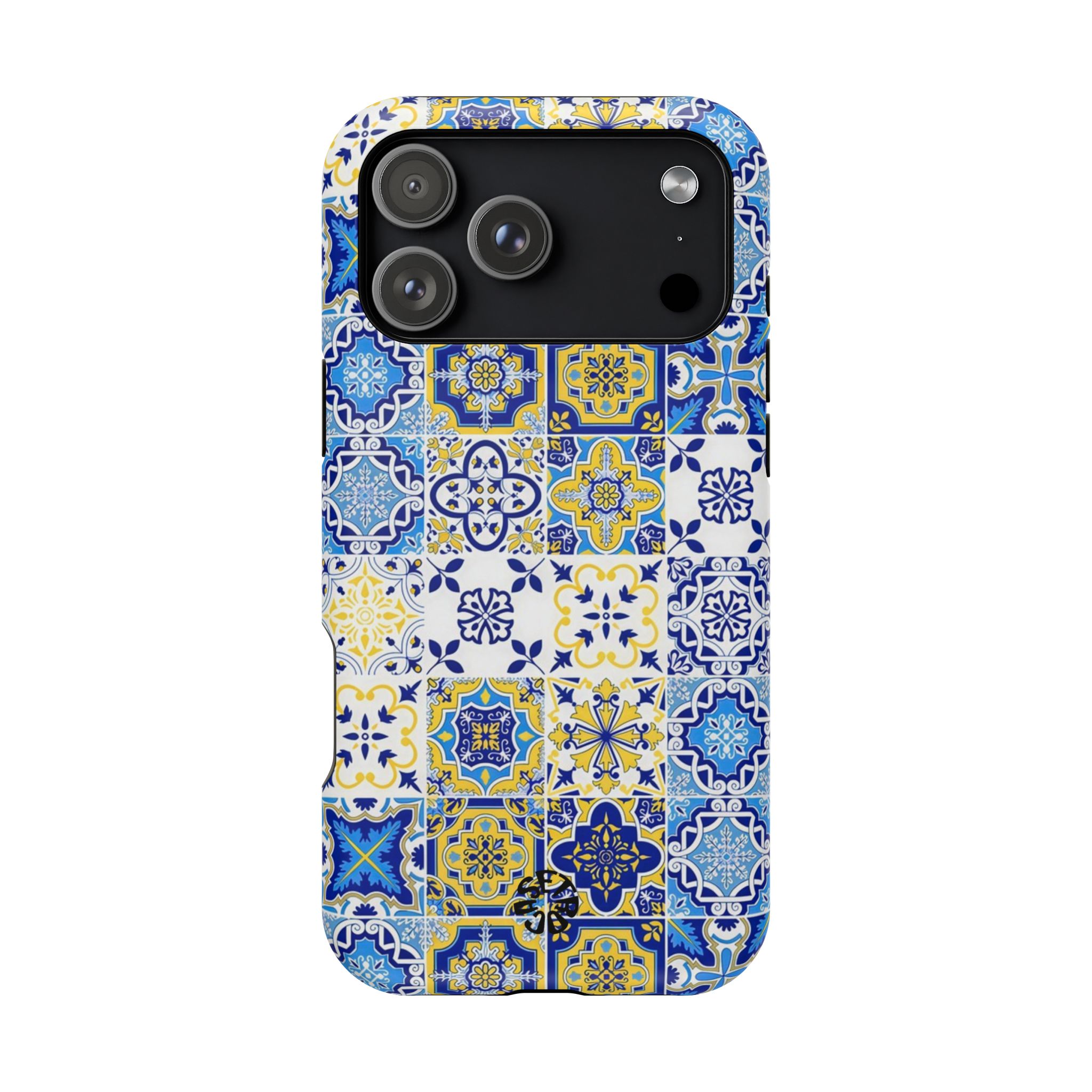 Mediterranean Mosaic Blue & Yellow Tile Case