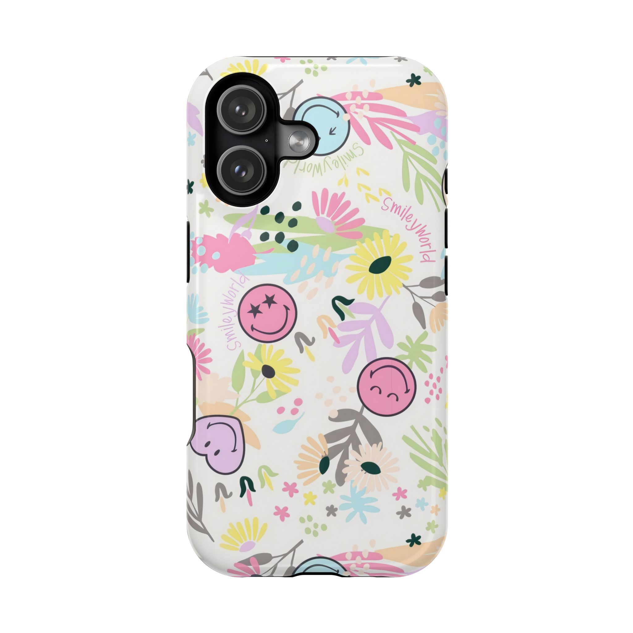 Blooming Smiles Pastel Garden iPhone Case